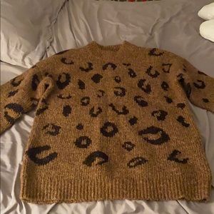 Leopard print sweater